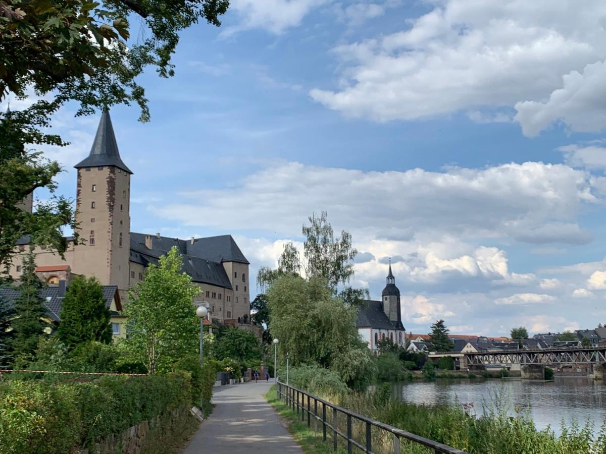 Ferienwohnung Am Schloss Rochlitz Exteriör bild